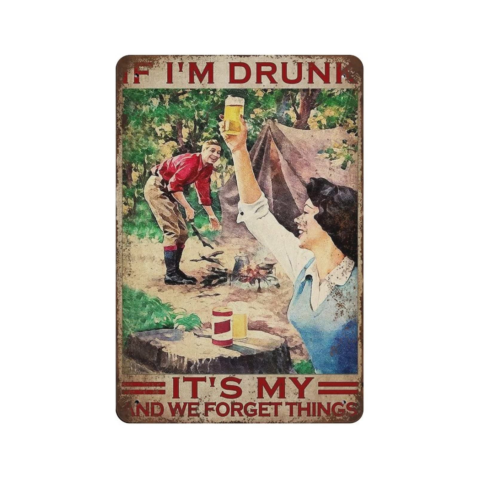 Vintage Collectible Tins - Durable Thick Collectable Metal Sign,If I'm