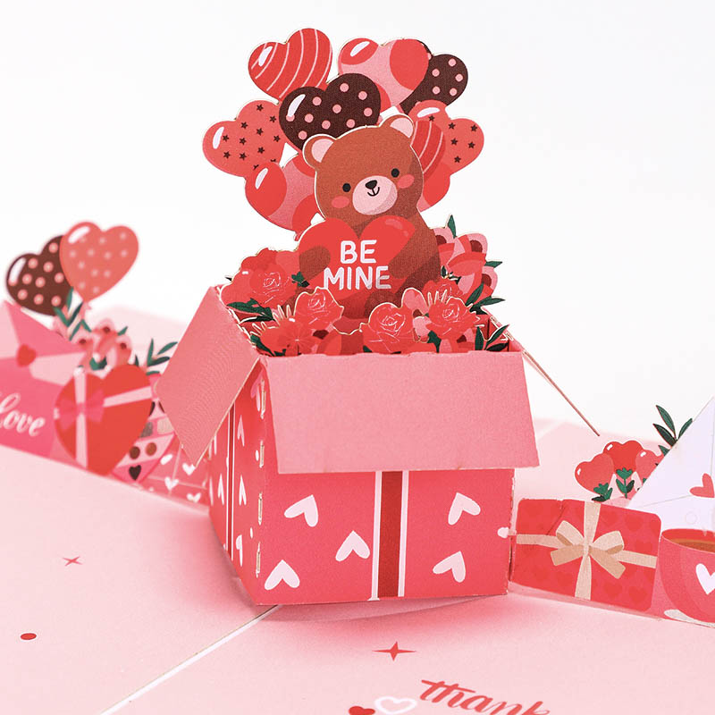 Vintage Collectible Bears - 3D Pop-Up Valentine's Day Collection: Heart