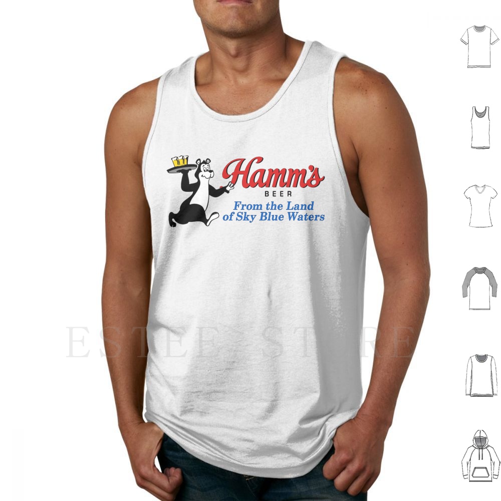 Vintage Collectible Bears - Hamm's Beer Bear Design Tank Tops