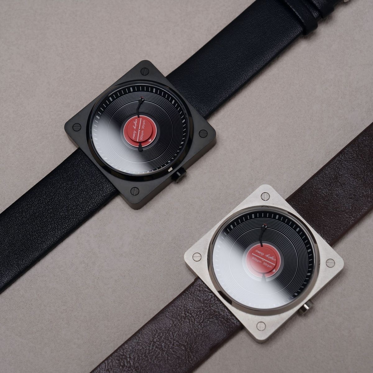 Vintage Watch Collecting - SKU Vinyl Record Quartz Watch for
