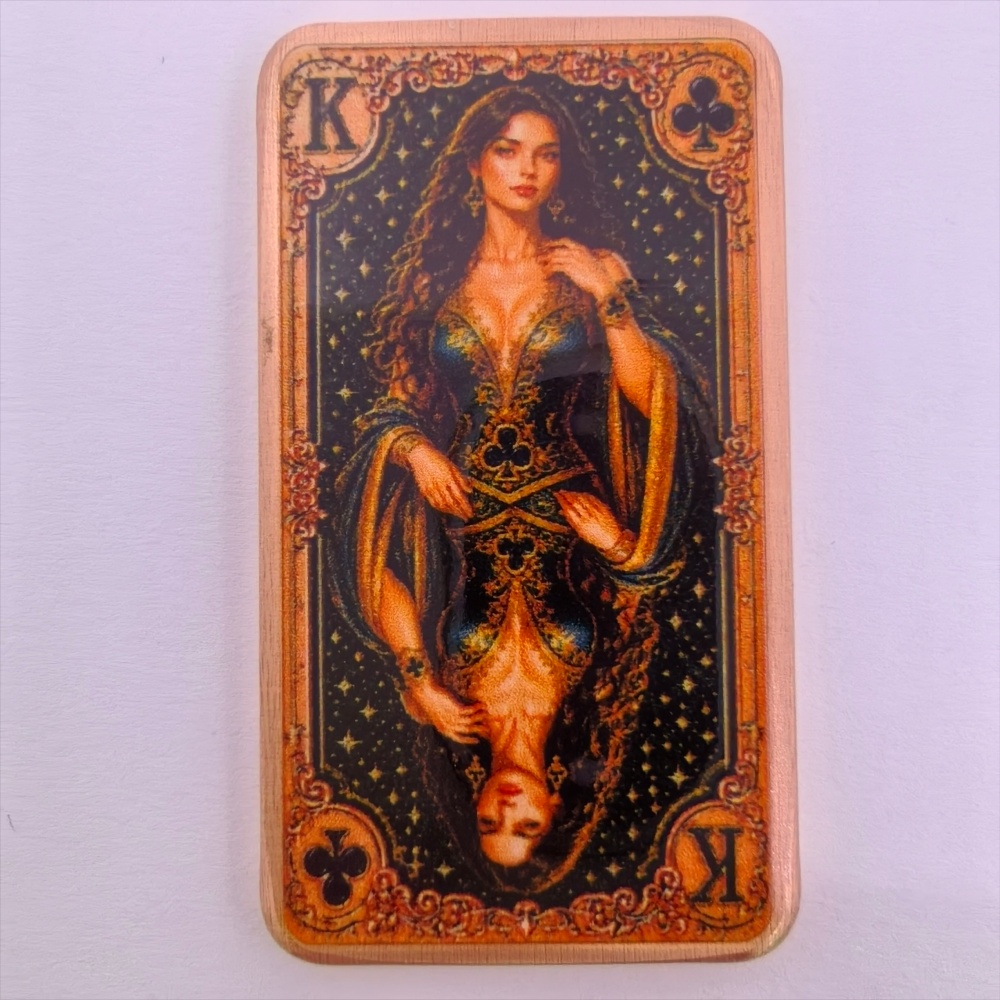 Vintage Collectible Playing Cards - 1oz .999 Fine Copper Bar Poker