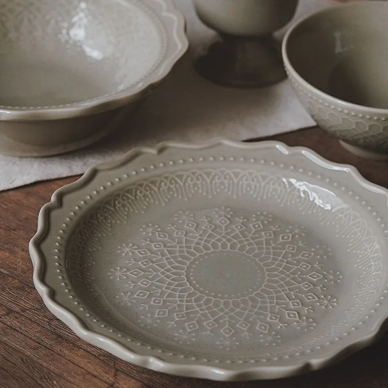 Elegant Vintage Embossed Ceram - đánh giá và giá Vintage Collectible Dishes