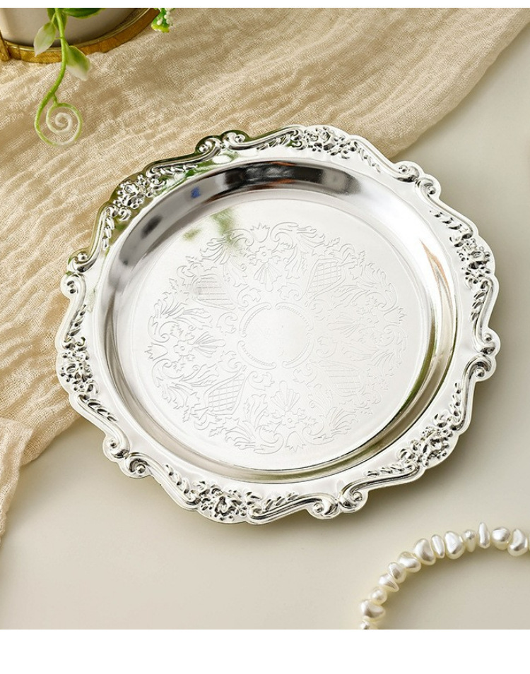 Vintage Metal Embossed Tray Lu - đánh giá và giá Vintage Collectible Dishes