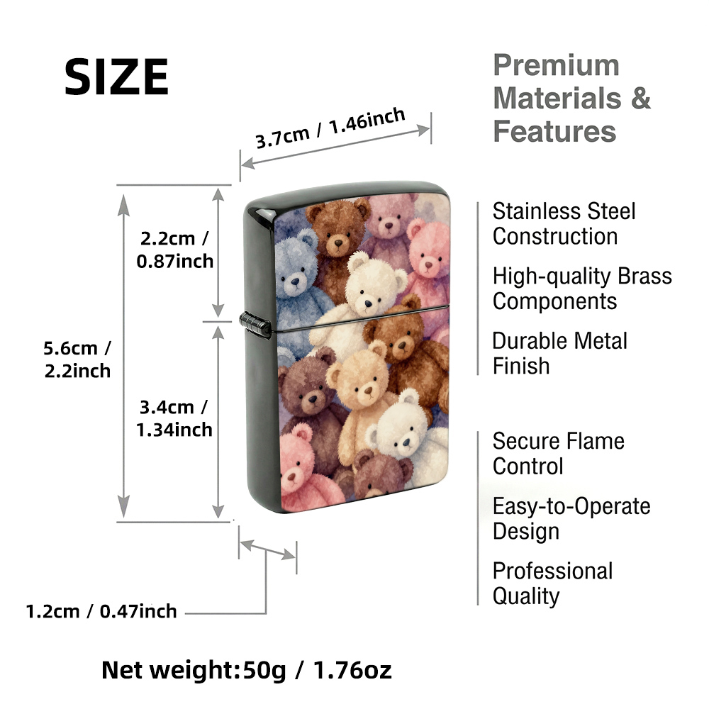 Flip Top Lighter Cute Teddy Be - đánh giá và giá Vintage Collectible Bears