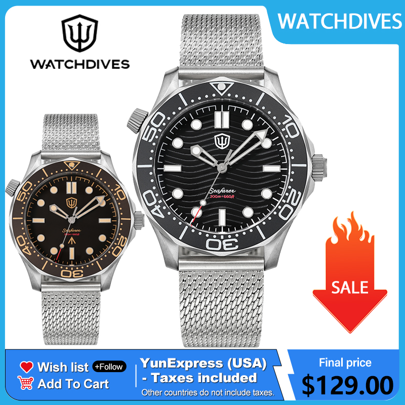 Watchdives 42mm Titanium Dive  - đánh giá và giá Vintage Watch Collecting